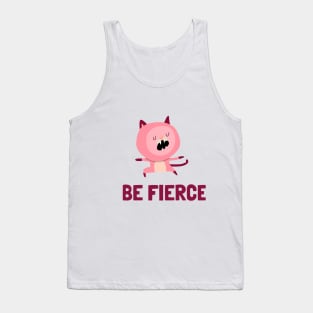Be Fierce- warrior cat Tank Top